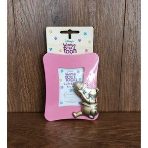 Winnie The Pooh Pink Picture Frame 2.25" X 3.25" Disney Vintage Old Stock